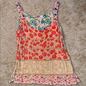 One-of-a-kind beautiful beaded tank top